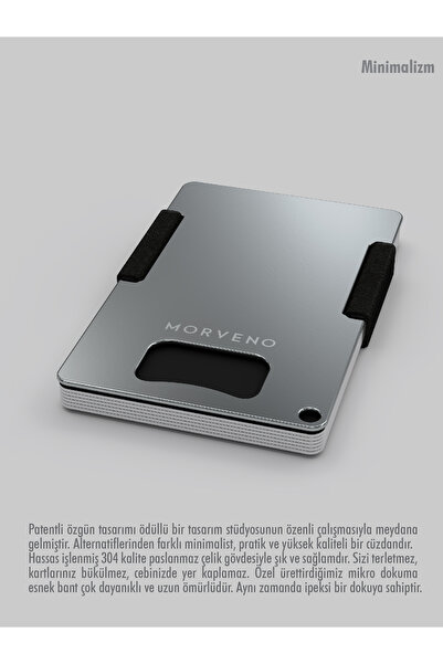 Morveno Metal Cüzdan&kartlık - Şişe Açacaklı, Pratik, Şık, Minimal, Nfc&rfıd Korumalı Çelik-Maceracı