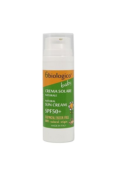 6biologico Crema Solara Bebelusi SPF50+ 50ml – Naturala, Protectie UVA/UVB & Hidratare
