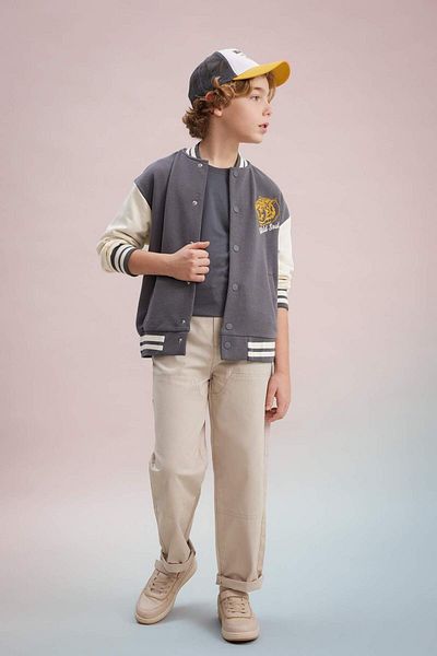 DeFacto Pantaloni de băiat largi, standard, din Gabardine B7144A824SP