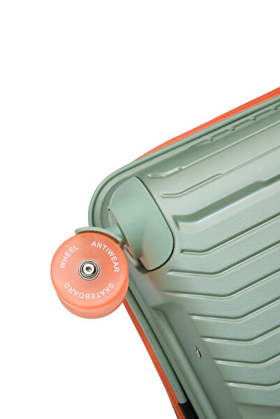 GROUND Sirius 2'li Valiz Seti Büyük-Orta - Kaykay Tekerlekli – Mint Yeşili - 10728