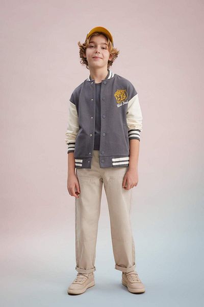 DeFacto Pantaloni de băiat largi, standard, din Gabardine B7144A824SP