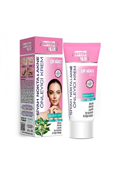 Softto Plus Çayağacı Özlü Siyah Nokta Ve Önleyici Krem 50 ml