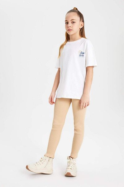 DeFacto Girl's Ribbed Long Tights - B6403A824Sm