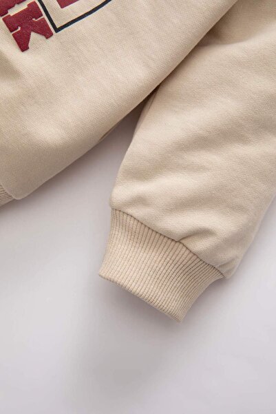 DeFacto Erkek Bebek Baskılı Sweatshirt Eşofman Altı 2li Takım C2392A524SP