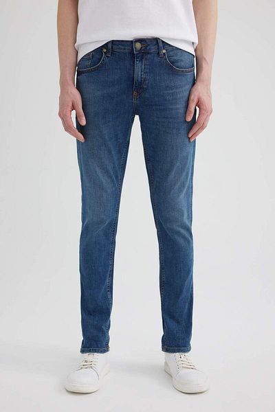 DeFacto Carlo Skinny Fit Extra Skinny Fit, talie obișnuită, blugi cu picioare extra skinny B4671ax24sp