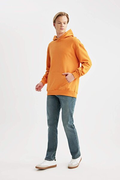 DeFacto Sergio Regular Fit Normal Waist Pipe Leg Straight Leg Jean Pants C0654Ax24Sp