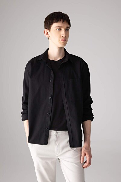 DeFacto Relax Fit Polo Yaka Gömlek Ceket B3676AX24SP