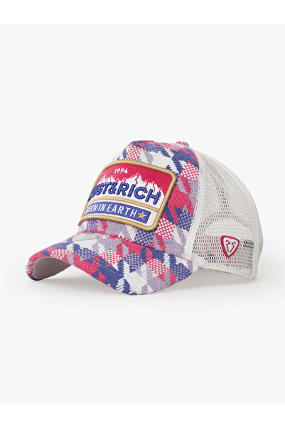 RustandRich Kadın Erkek Pembe Şapka Funky Collection - Born In Earth - Trucker Hat