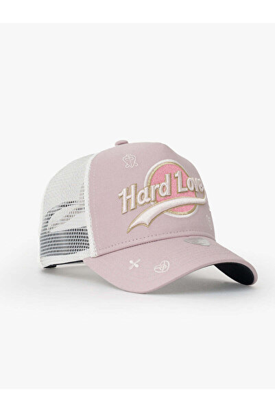 RustandRich Kadın Erkek Şapka Pudra Urban Collection Hard Love Trucker Hat