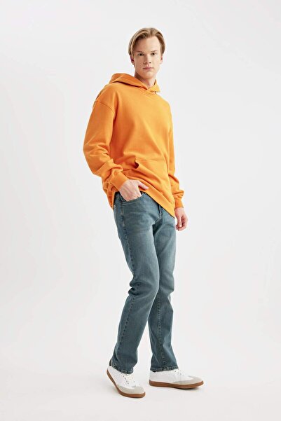 DeFacto Sergio Regular Fit Normal Waist Pipe Leg Straight Leg Jean Pants C0654Ax24Sp