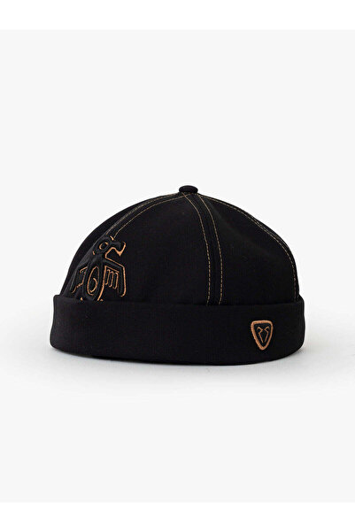 RustandRich The Indians Collection - Women/Men Black/Gold Cap, Red Indian Docker