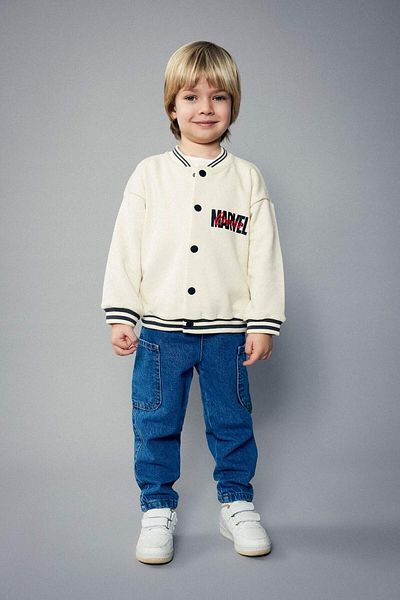 DeFacto Baby Boy Marvel Comics College Collar Cardigan C0632A524Sp