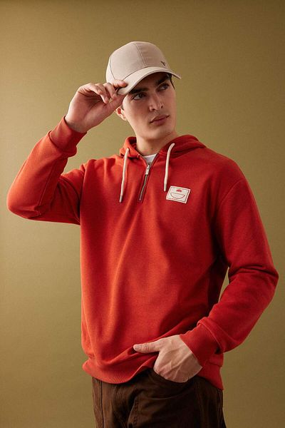 DeFacto Hooded Printed Oversize Sweatshirt - B4803Ax24Sp