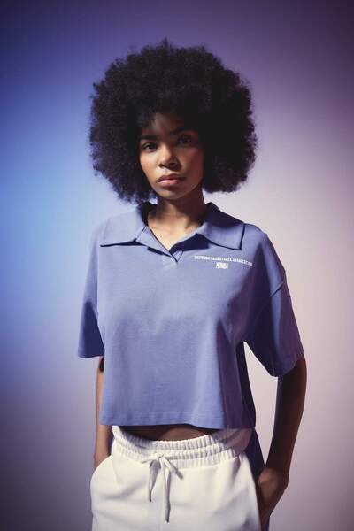 DeFacto DeFactoFit NBA Wordmark Regular Fit Polo Guler Pique Tricou polo cu m...