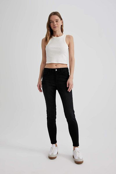 DeFacto Pantaloni de blugi Rebeca Skinny Fit cu talie normală până la gleznă B6504AX24SP