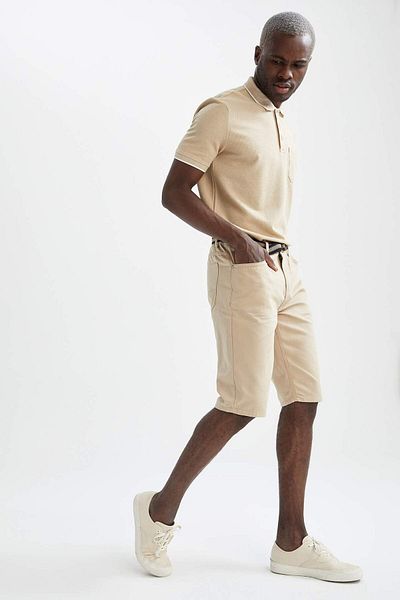 DeFacto Slim Fit Cotton Bermuda Shorts N4990Az23Sm
