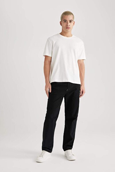 DeFacto Pantolon Wide Leg Fit Geniş Kalıp Normal Bel Geniş Bol Paça B8914AX24SP