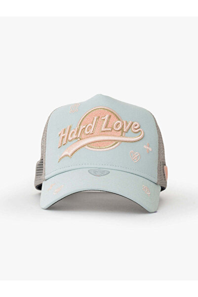 RustandRich Women Men Mint Green Hat Urban Collection Hard Love Trucker Hat