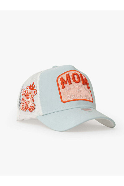 RustandRich Mint Green Women's Men's Hat - Motto Collection "Mom" - Trucker Hat