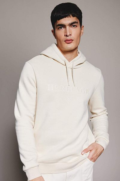 DeFacto Regular Fit Hooded Letter Printed Sweatshirt B5770Ax23Wn