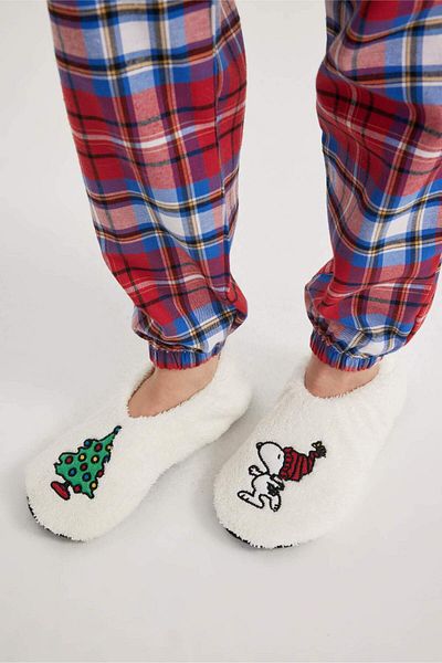 DeFacto Women's Snoopy Flat Sole Home Boots B1249Ax23Wn