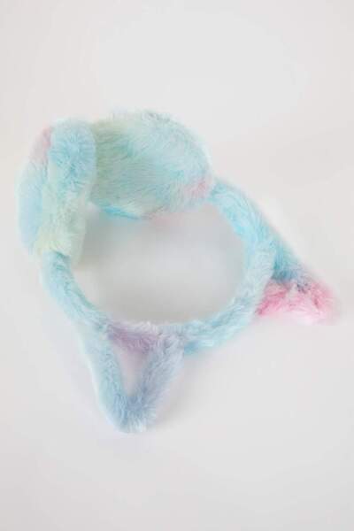 DeFacto Girl's Tie-Dye Patterned Plush Headphones V0951A623Wn