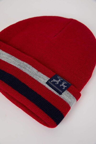 DeFacto Men's New Year's Themed Knitwear Beanie A6627Ax23Wn