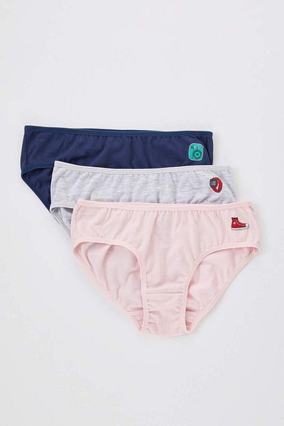 DeFacto Girl's 3-Piece Slip Panties B5263A823Wn