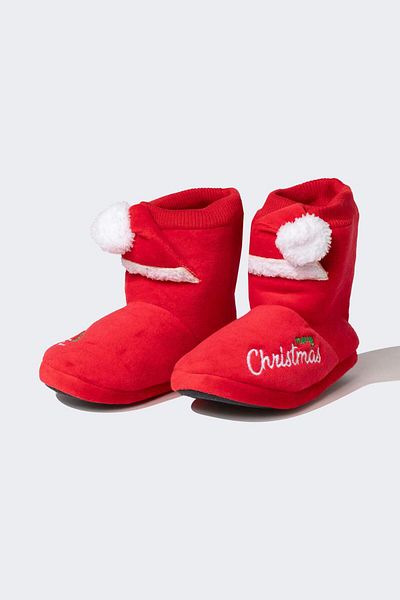 DeFacto Boy's New Year Themed Flat Sole Home Boots A4512A823Wn