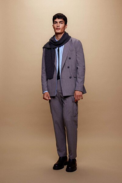 DeFacto Jogger Pantolon Kargo Cepli Beli Lastikli Her Yöne Esneyen Cepli Düz Paça A8019AX23AU