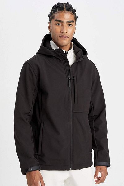 DeFacto DeFactoFit Водоустойчив Regular Fit Качулка с цип Softshell Дъждобран A2122AX23WN