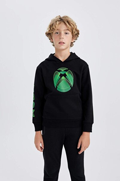 DeFacto Erkek Çocuk Xbox Kapüşonlu Sweatshirt B3088A823WN