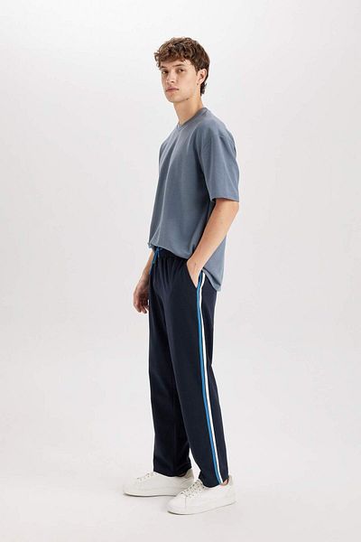 DeFacto Regular Fit Waist Lace-Up Straight Leg Pajama Bottoms with Pockets Y3686Az23Au