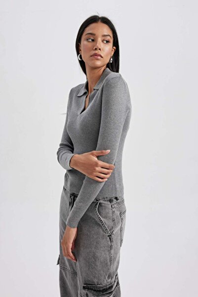 DeFacto Pulover cu guler polo ajustat A7540AX23AU