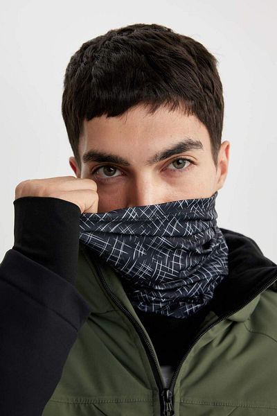 DeFacto Men's Patterned Fleece Scarf A9761Ax23Wn