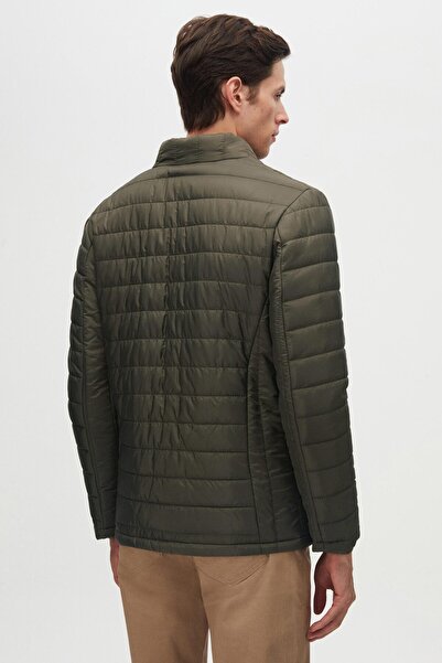 D'S Damat Ds Damat Slim Fit Хаки ветроустойчива, пълна с влакна, надуваема яке