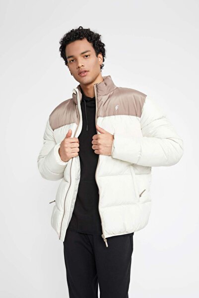 DeFacto Defactofit Inflatable Coat Water Repellent Oversize Wide Fit Stand Collar with Zipper Pocket Y7376Az23Wn