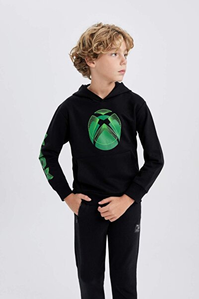 DeFacto Erkek Çocuk Xbox Kapüşonlu Sweatshirt B3088A823WN