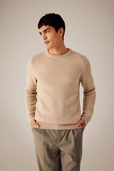 DeFacto Pulover de tricotaj cu decolteu crew cu croiala standard X5157AZ23WN