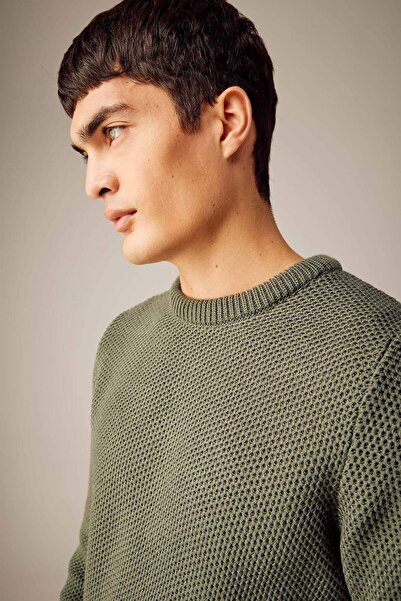 DeFacto Standart Fit Normal Kesim Bisiklet Yaka Triko Kazak X5157AZ23WN