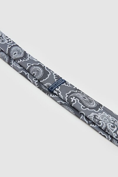 D'S Damat Ds Groom Gray Patterned 5.5 cm Tie