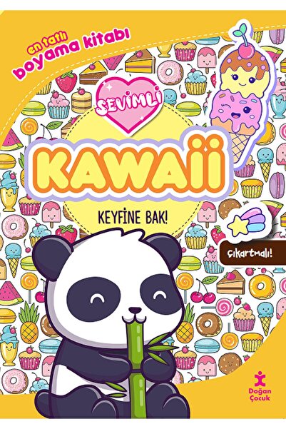 Doğan Çocuk Kawaii Boyama Kitabı Keyfine Bak