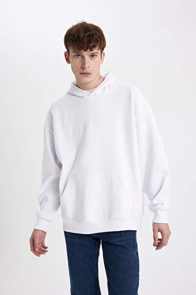 DeFacto Оверсайз кенгуру с качулка и джобове, мека подплата Basic Sweatshirt Y1237AZ23AU