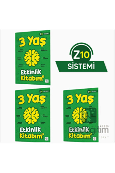 yükselen zeka 3 Yaş Etkinlik Kitabım Seti (Z10 Sistemi)