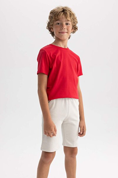 DeFacto Erkek Çocuk Regular Fit Sweatshirt Kumaşı Şort
