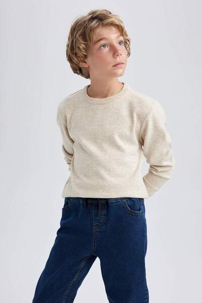 DeFacto Erkek Çocuk Bisiklet Yaka Triko Kazak A4992A823WN