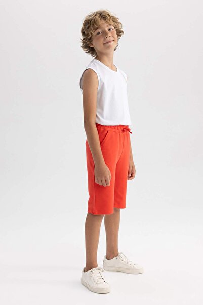 DeFacto Erkek Çocuk Regular Fit Sweatshirt Kumaşı Şort