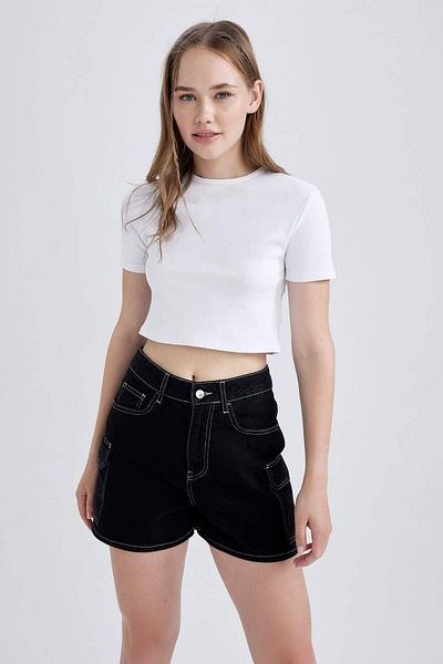 DeFacto Fitted Cotton Short Sleeve T-Shirt B0688Axns