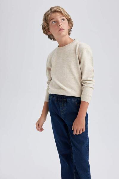 DeFacto Erkek Çocuk Bisiklet Yaka Triko Kazak A4992A823WN