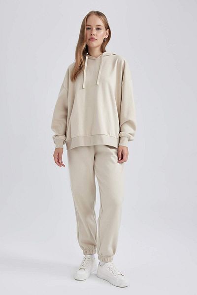 DeFacto Coool Thick Jogger tepláky Basic Rovný pas s elastickými nohavicemi s kapsami Z4825AZ23WN